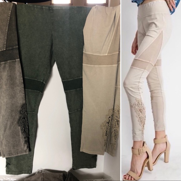 Leggings Faded Olive, Ash, Lt Mauve NWT Size S,M,L - Picture 1 of 5